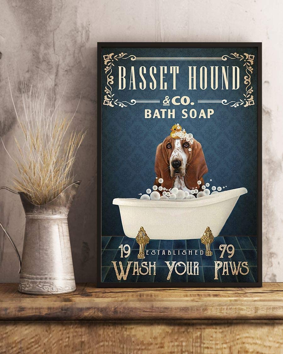 Basset Hound And Co Bath Soap Wash Your Paws 1208