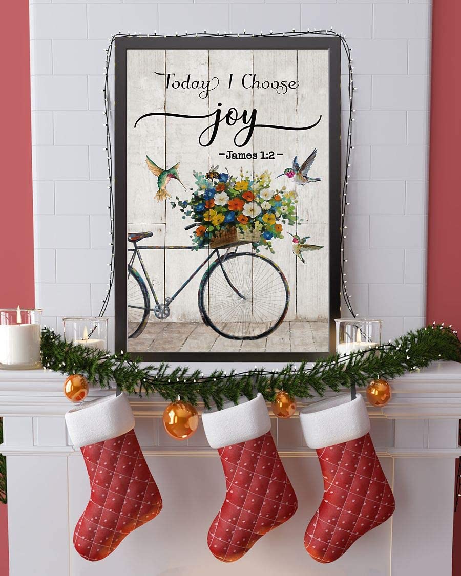 Bicycle Today I Choose Joy Flower Bicycle Hummingbird 1208