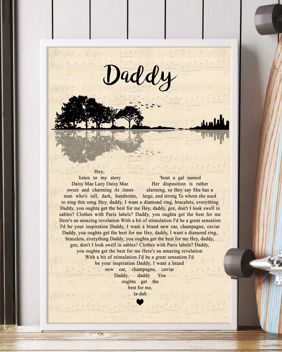 Song Lyrics Guitar Heart Vintage Portrait