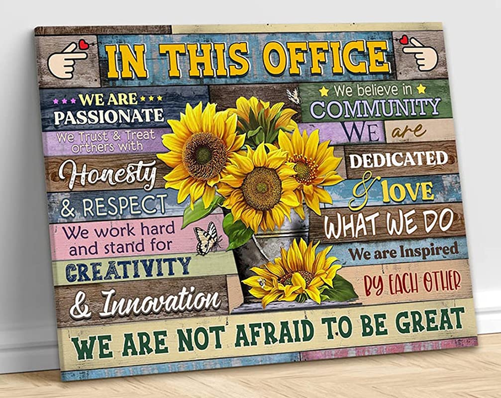 in This Office We are Not Afraid to Be Great Office Room Motivational Office Decoration