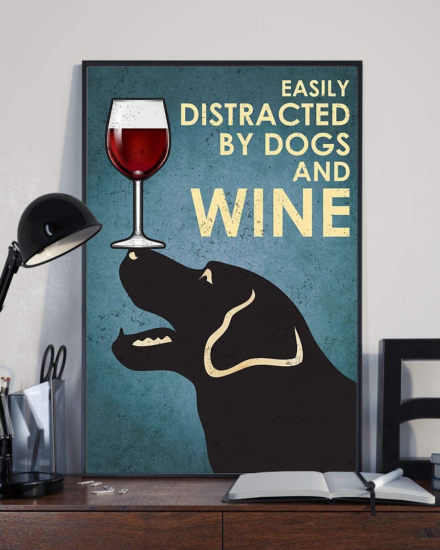 Black Golden Dog Easily Distracted By Dogs And Wine 1208