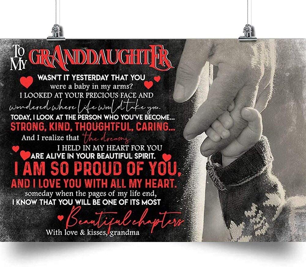 To My Granddaughter I Am So Proud Of You To My Granddaughter Granddaughter From Grandma Or Grandpa