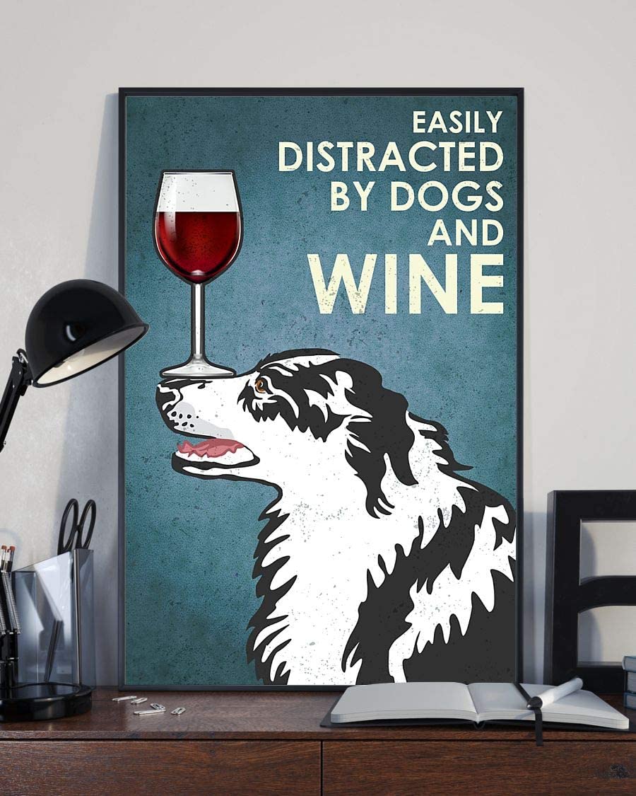Dog Border Collie Easily Distracted By Dogs And Wine 1208