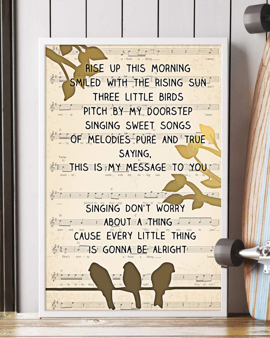 Three Little Birds Song Lyrics Bough Birds Portrait