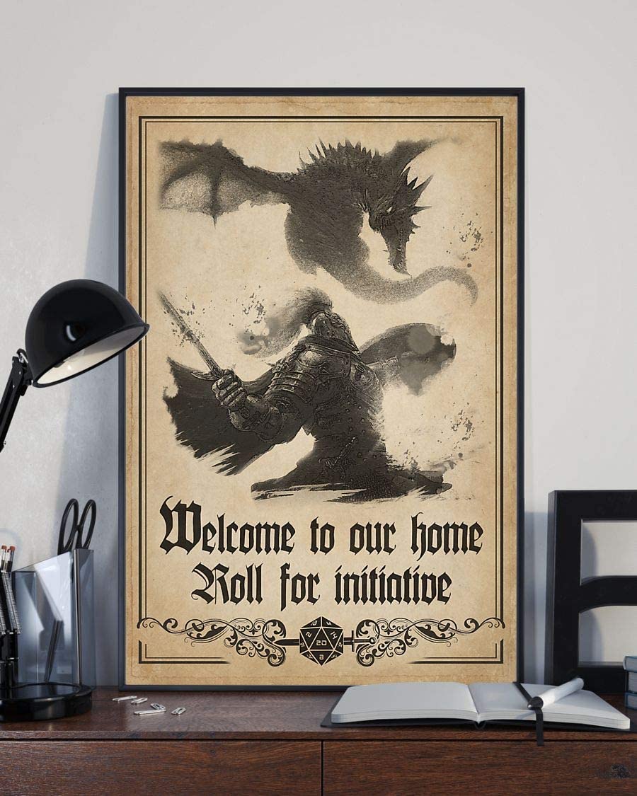 Welcome To Our Home Roll For Initiative Dungeons And Dragons D&D Game 1208