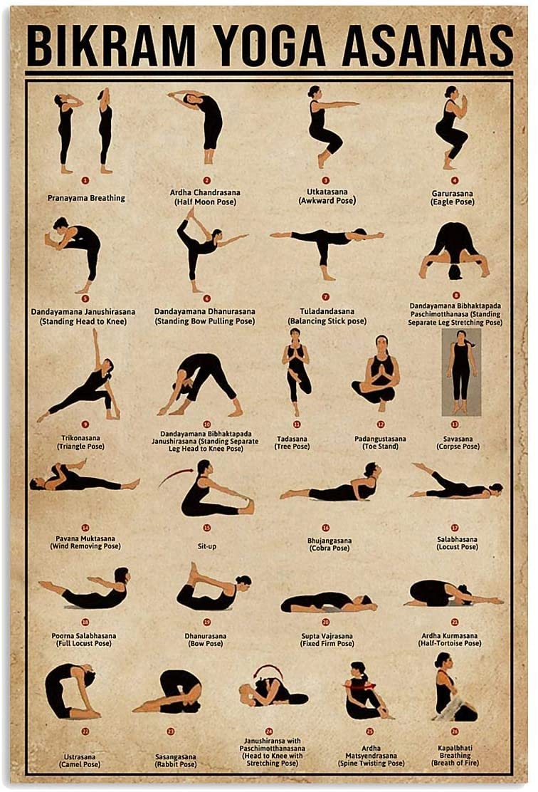 Bikram Yoga Asanas Vertical