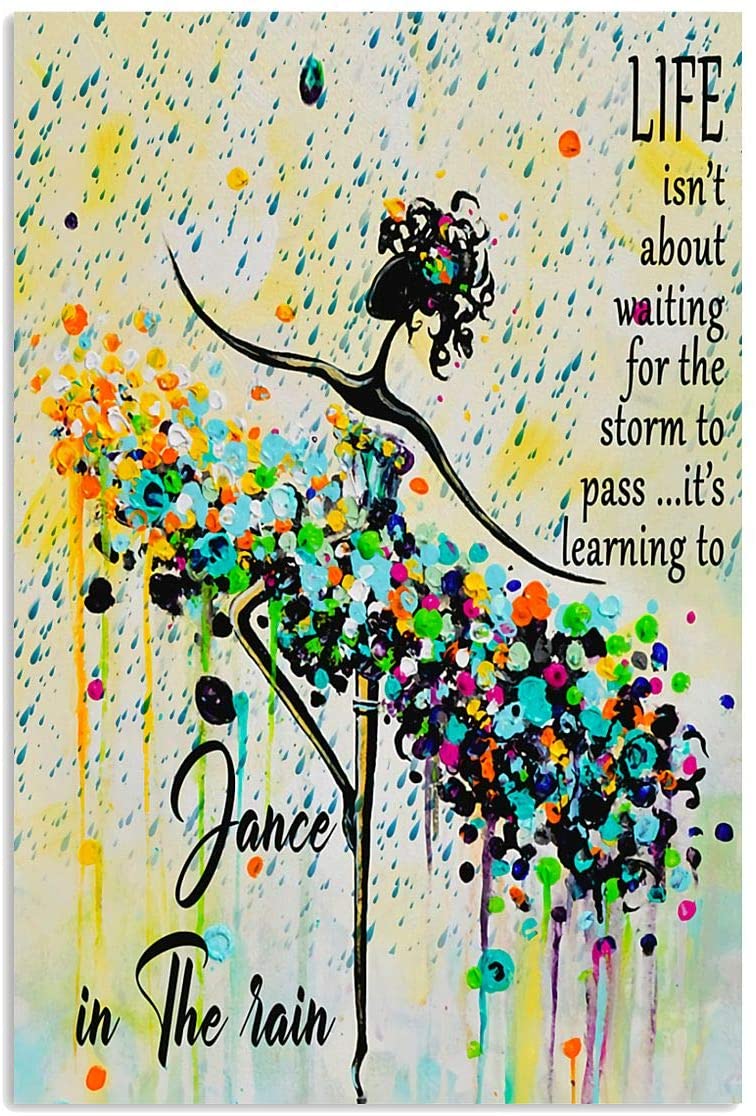 Ballet Dancer Learning To Dance In The Rain