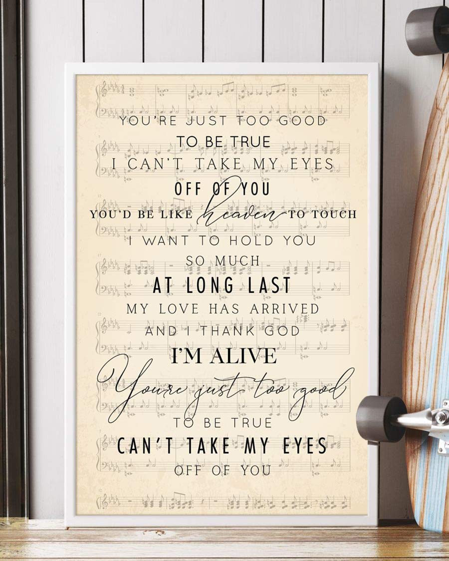 Can't Take My Eyes Off You Song Lyrics Portrait