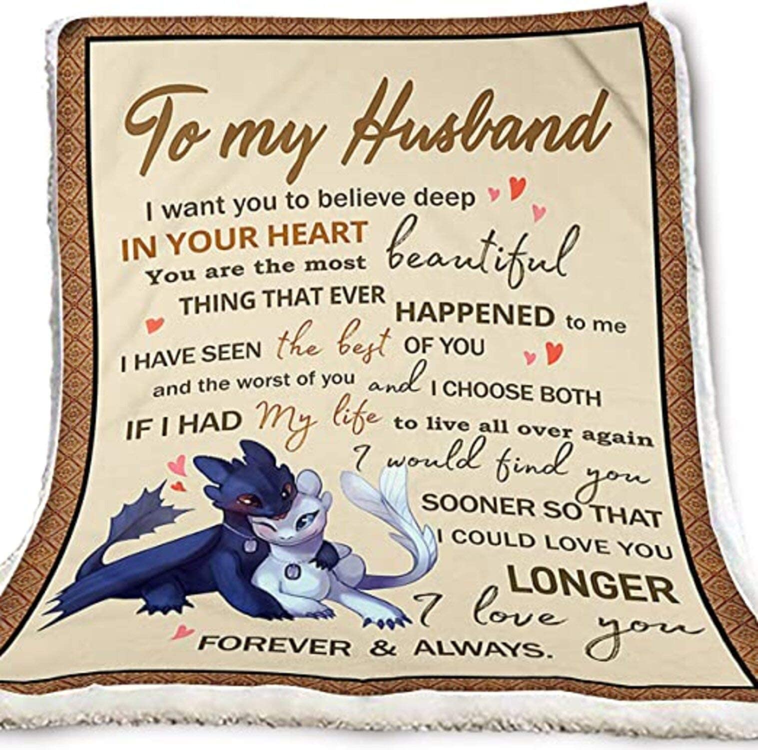 Dragon Toothless To My Husband I Want You To Believe Deep In Your Heart I Love You