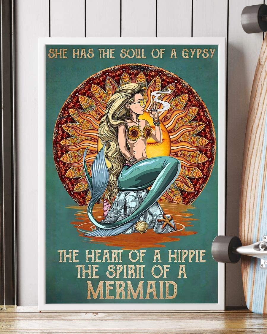 She Has The Soul Of A Gypsy The Heart Of A Hippie The Spirir Of A Marmaid Smoking Hippie 1208