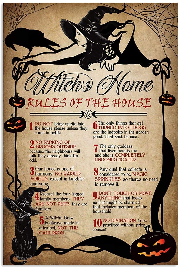 Cat Witch Home Rules Of The House