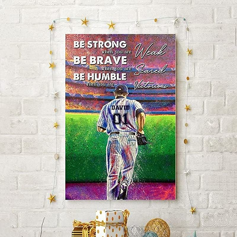 Customize Football Coach, Be Strong Be Brave Be Humble, Colorful, Football Coach