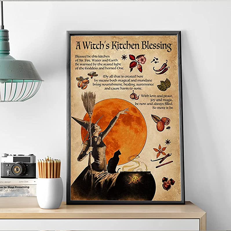 A Witch's Kitchen Blessing, Witchery, Witches, Witches Magic Knowledge, Magic, Witches Art