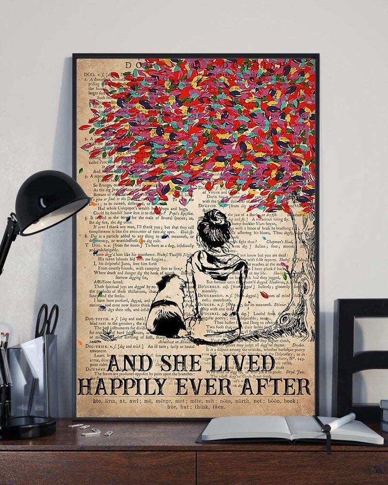 Dog Shih Tzu And She Lived Happily Ever After Book Sheet
