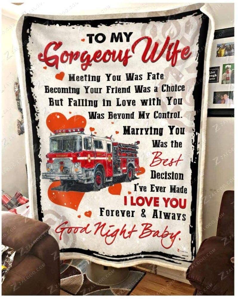 Firefighter Good Night Baby My Gorgeous Wife