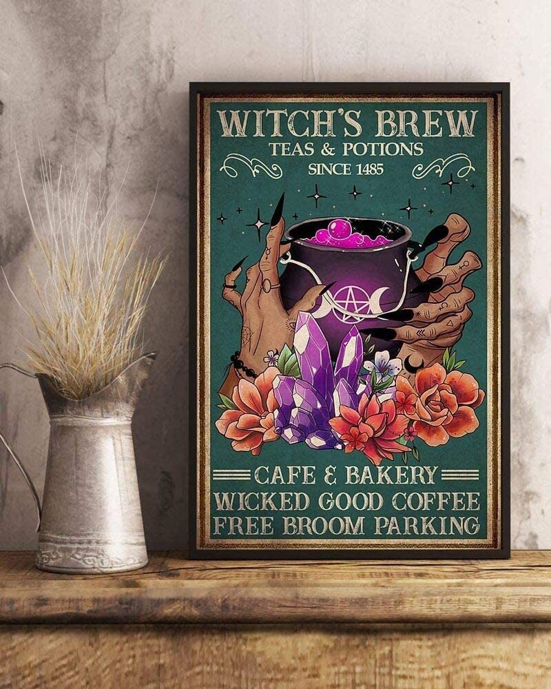 Witchs Brew Teas And Potions Since 1485 Cafe And Bakery Wicked Good Coffee Free Broom Parking