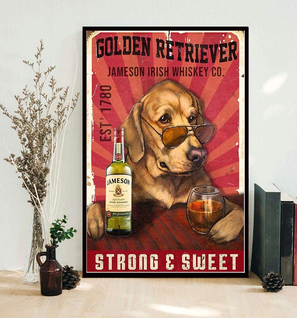 Golden Retriever Jameson Irish Whiskey Strong And Sweet