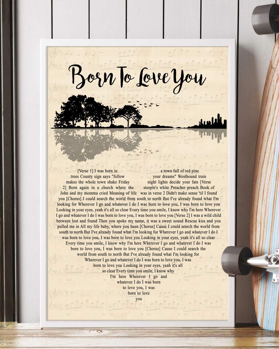 Born To Love You Song Lyrics Guitar Heart Portrait