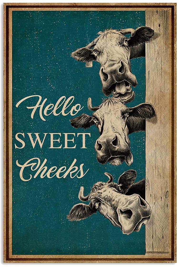 Vintage Hello Sweet Cheeks Cow
