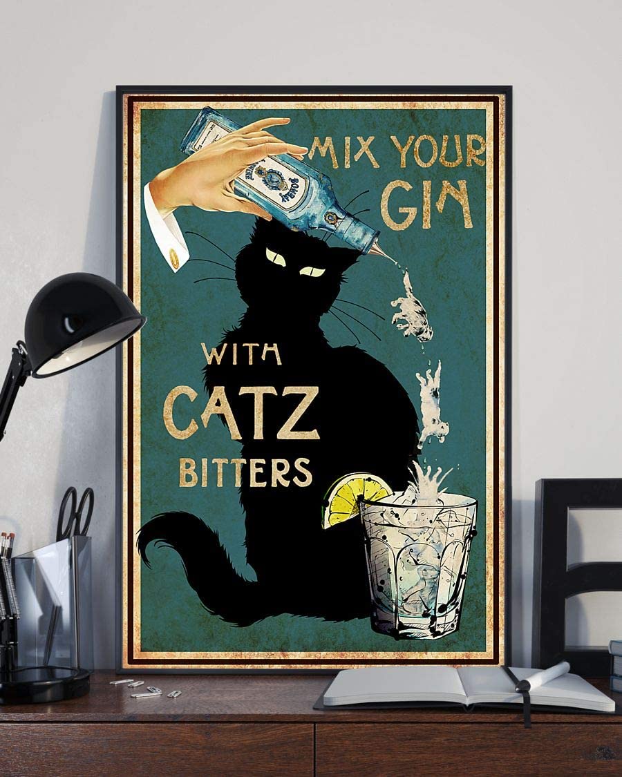 Mix Your Gin With Catz Bitters Black Cat 1208