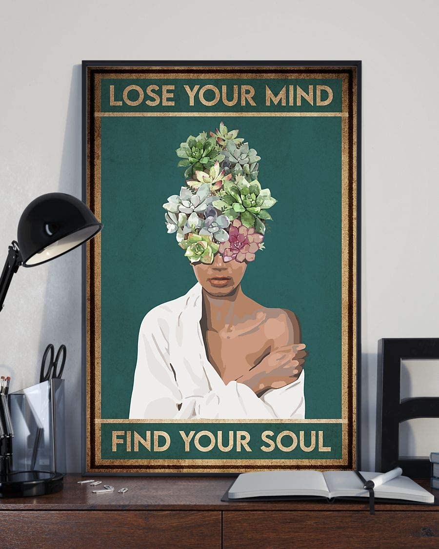 Succulents Head Africa Black Girl Lose Your Mind Find Your Soul 1208