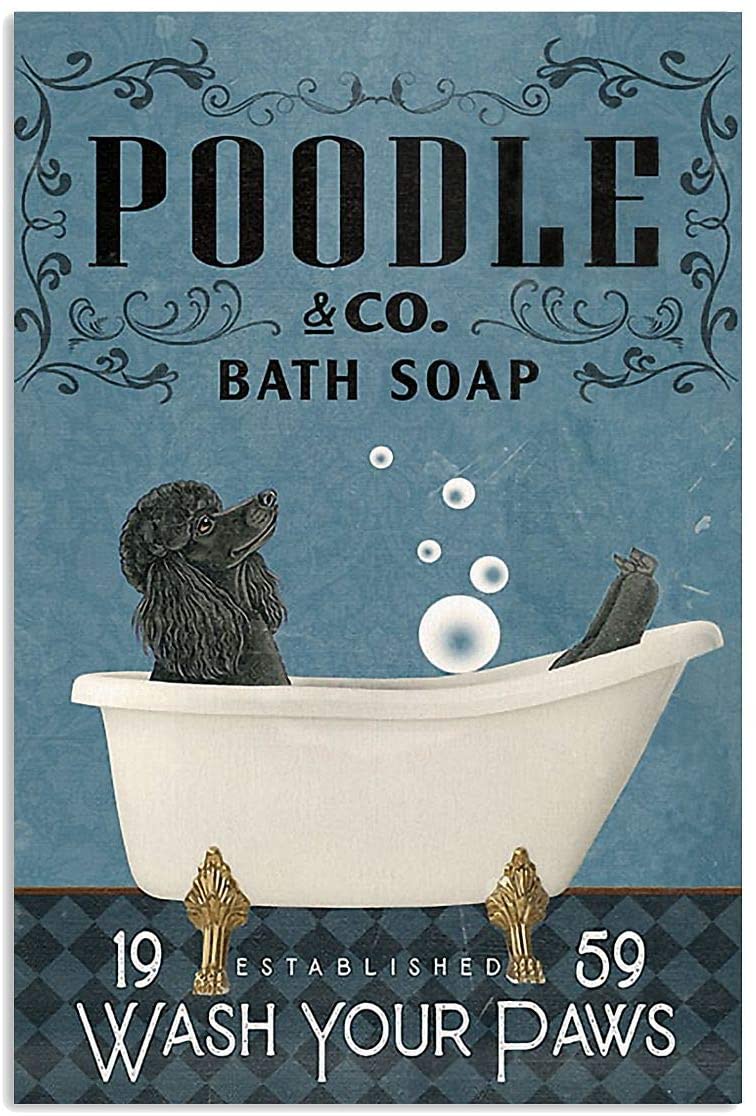 Bath Soap Company Black Poodle Vertical