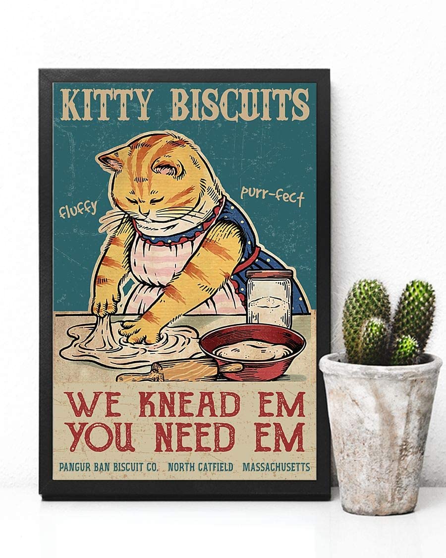 Cat Biscuits We Knead Em You Need Em Fluffy Purr-Fect 1208