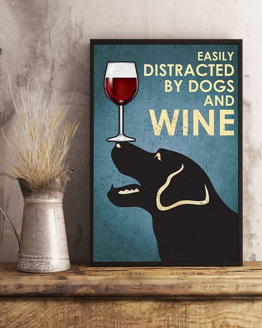 Black Golden Dog Easily Distracted By Dogs And Wine 1208