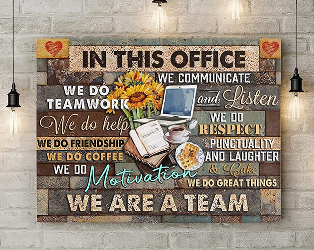 in This Office We are Team Office Art Office Art Team Offices Office Room