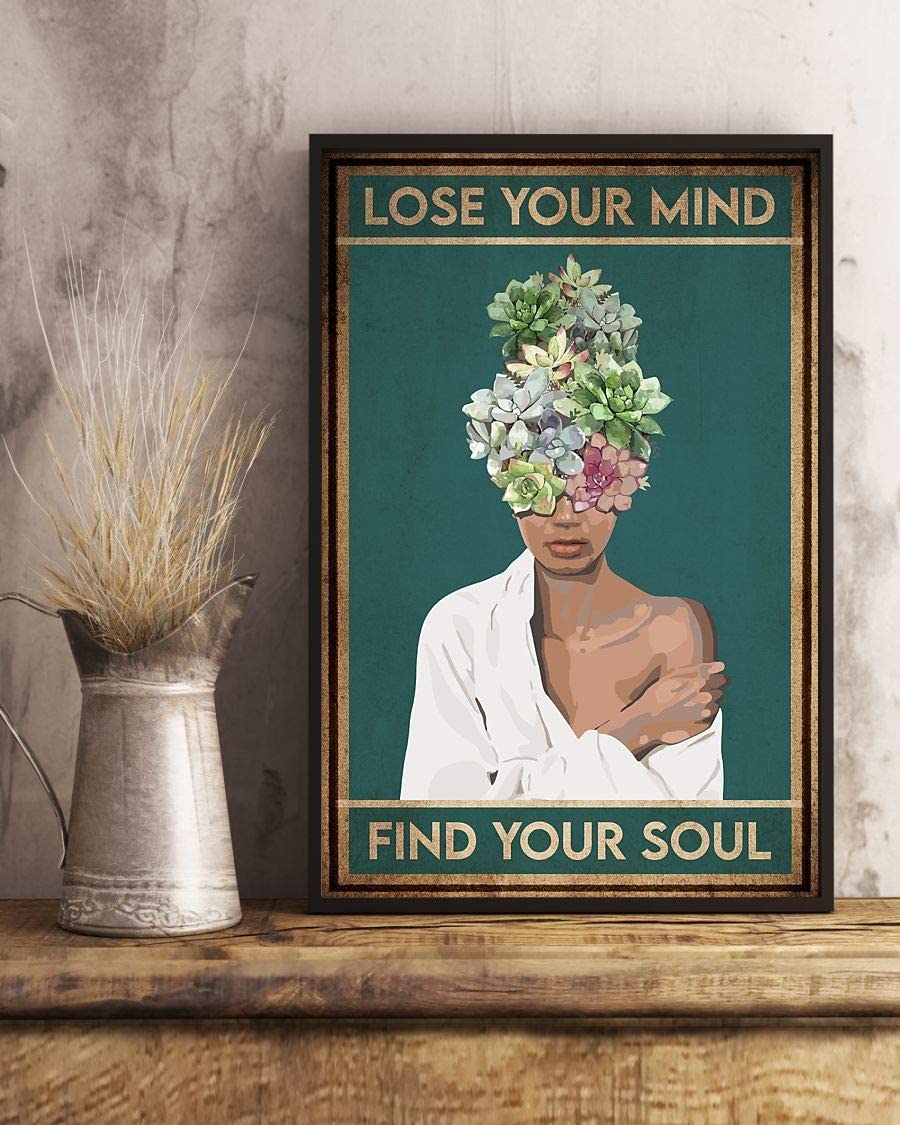 Succulents Head Africa Black Girl Lose Your Mind Find Your Soul 1208