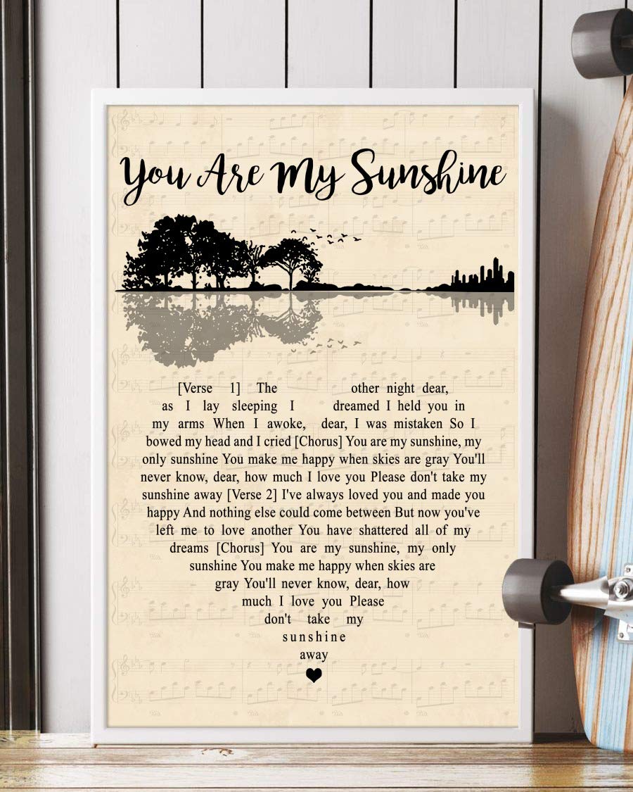 You Are The Sunshine Song Lyrics Guitar Heart Portrait