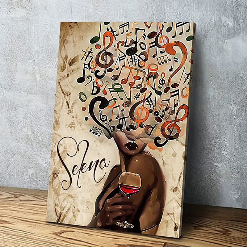 Wine and Music, Black Girl, Vintage Black Pride Month, Black Women, Afro Girl Birthday