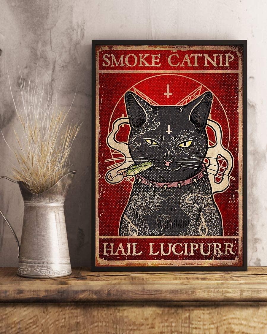 Black Cat Smoke Catnip Hail Lucipurr 1208