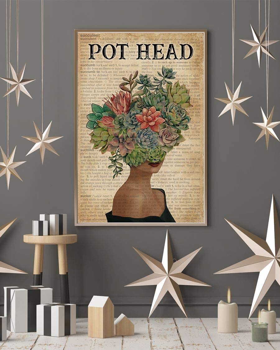 Pot Head Succulent Girl 1208