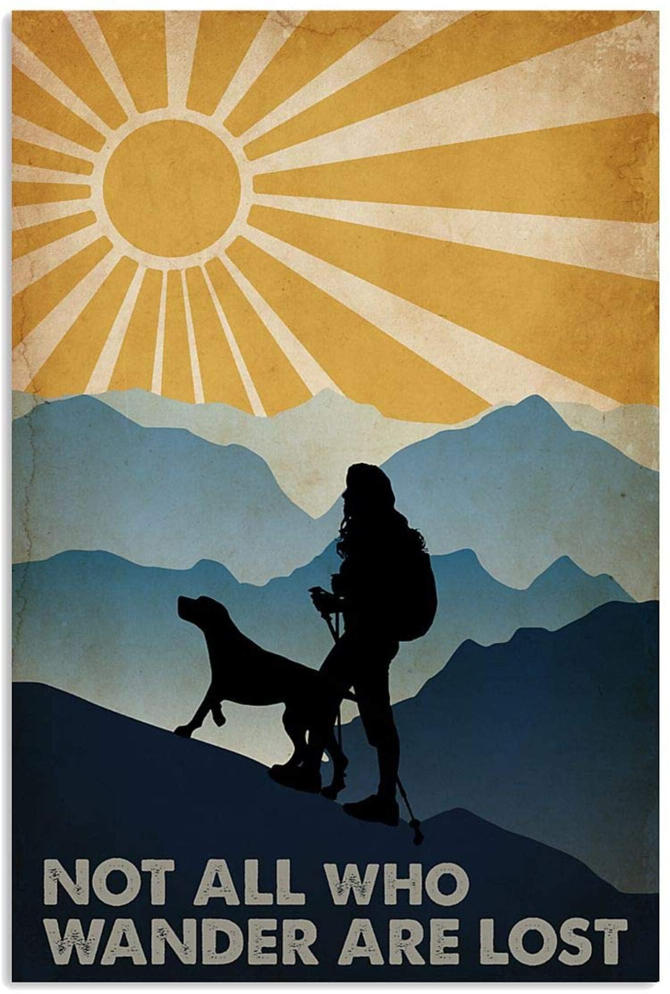 Hiking Wander Are Lost Not All Who Her Love Camping With Dogs Mountains Sun