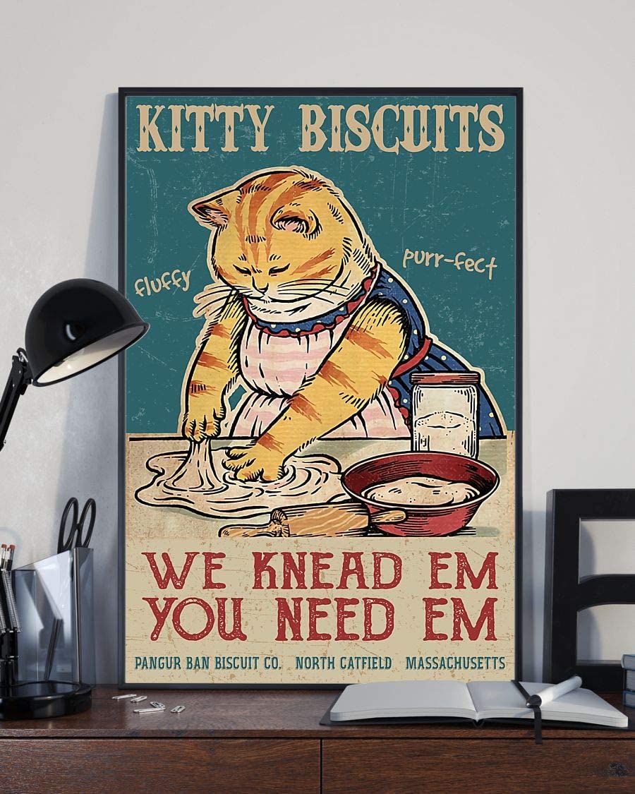 Cat Biscuits We Knead Em You Need Em Fluffy Purr-Fect 1208