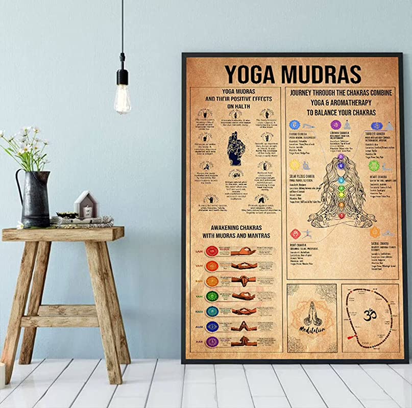 Yoga Mudras, Iyengar Yoga asanas Art, Practice Yoga from Home, Yoga Studio Yoga