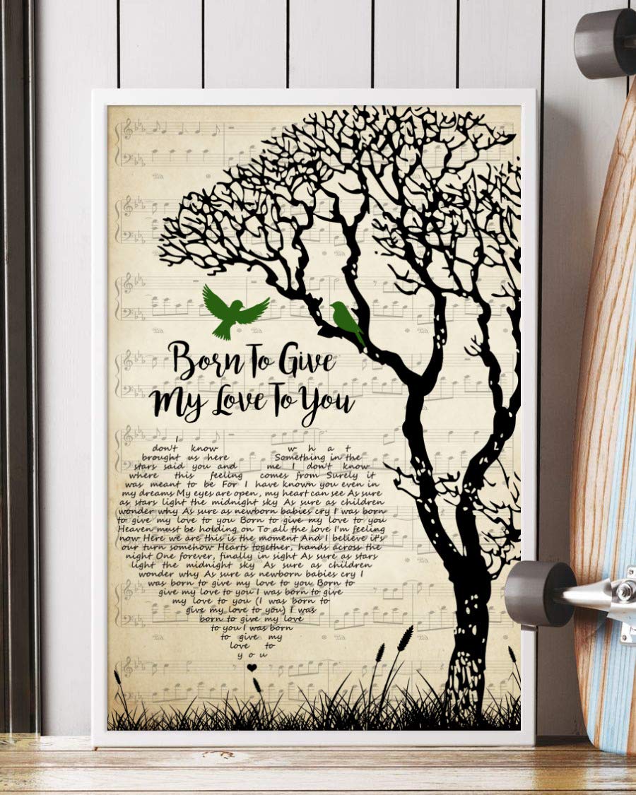 Born To Give My Love To You Song Lyrics Heart Tree Birds