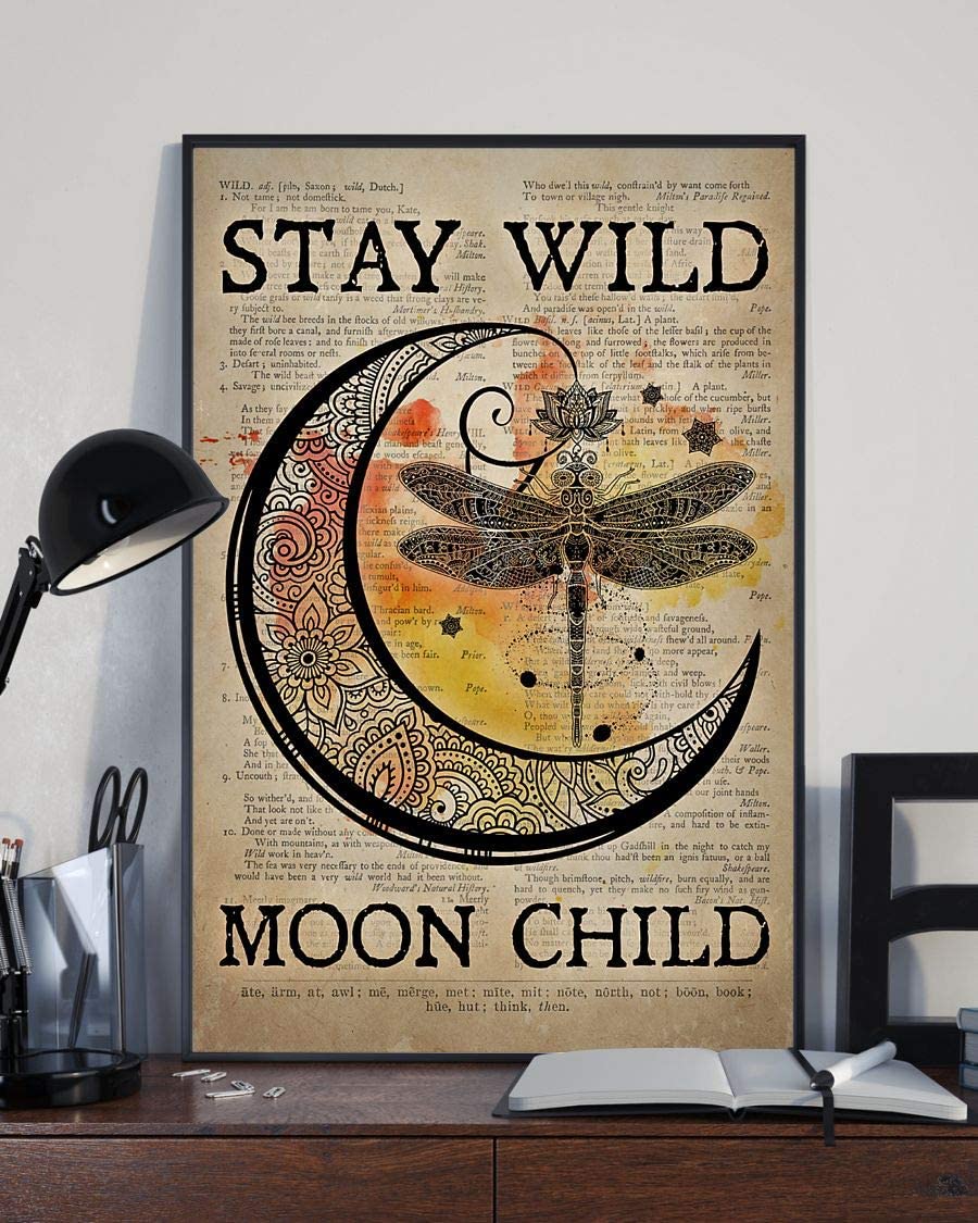 Hippie Dragonfly Stay Wild Moon Child 1208