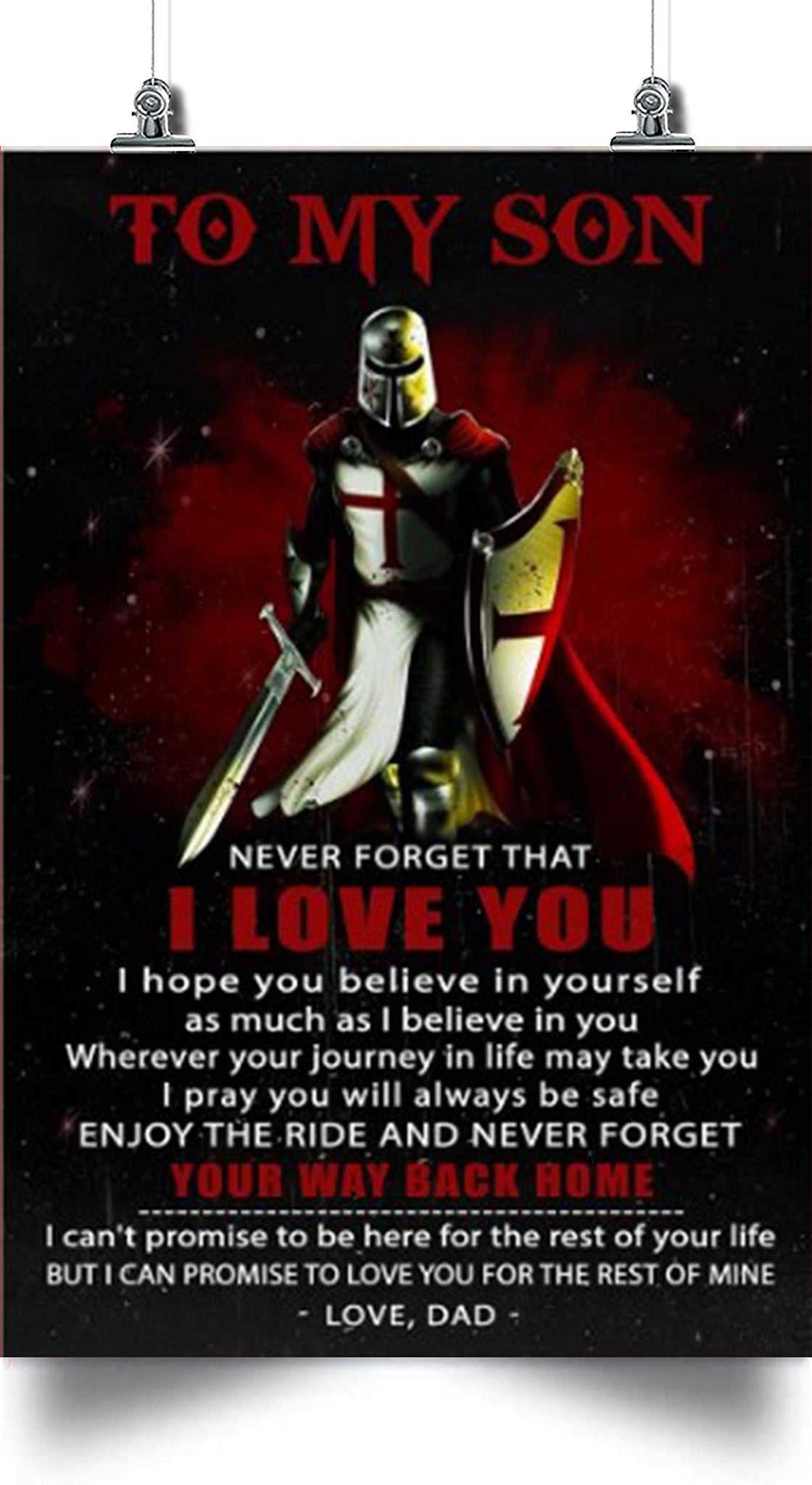 Knight Templar Dad To Son Your Way Back Home Beautiful