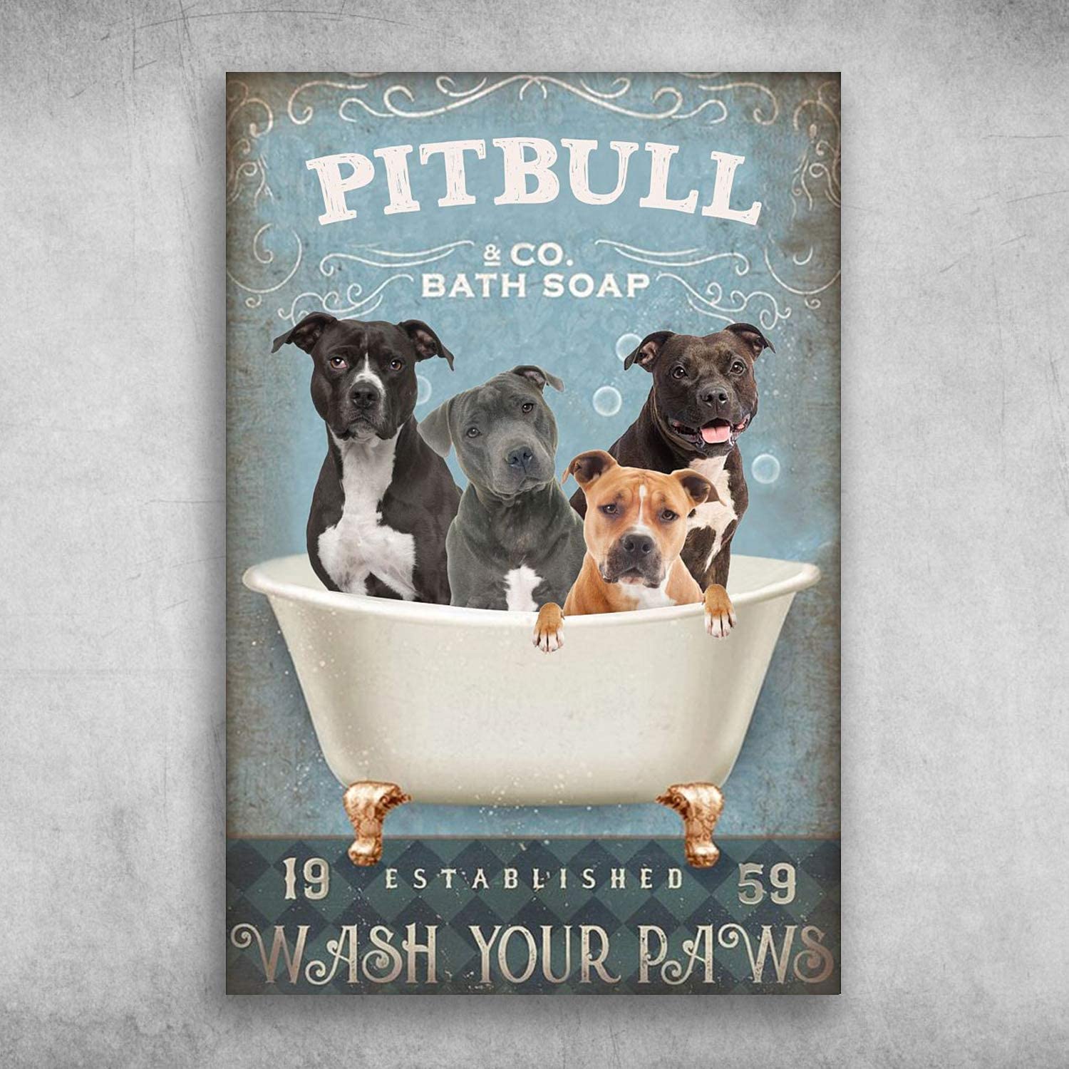 Pitbull Bath Soap Established Wash Your Paws
