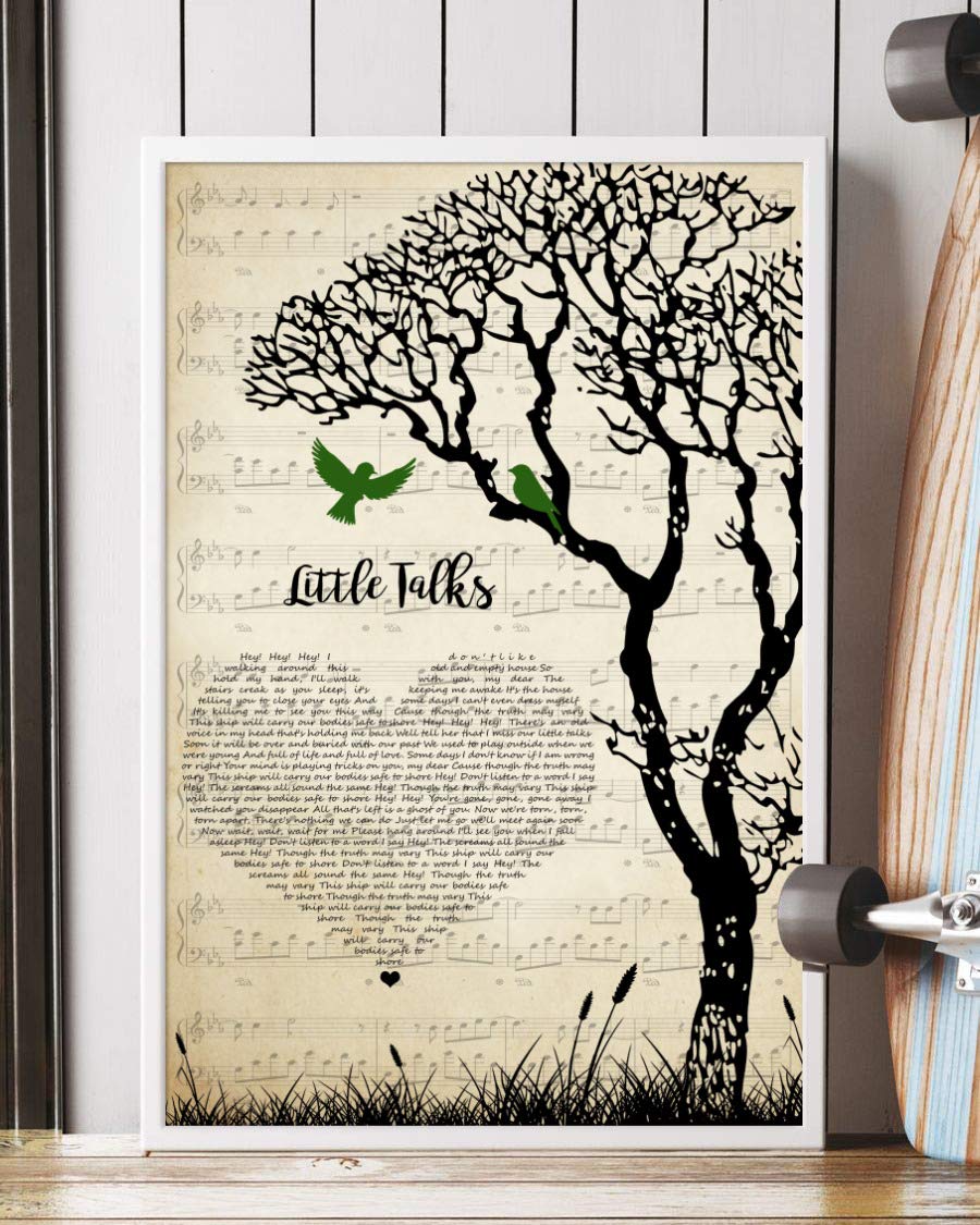 Because You Loved Me Song Lyrics Guitar Heart Vintage Portrait