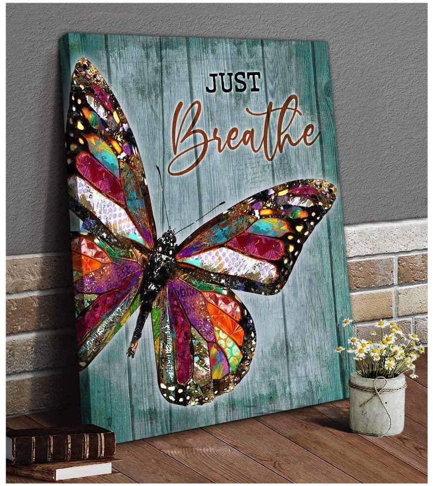 Beautiful Colorful Butterfly On Wood Es Art