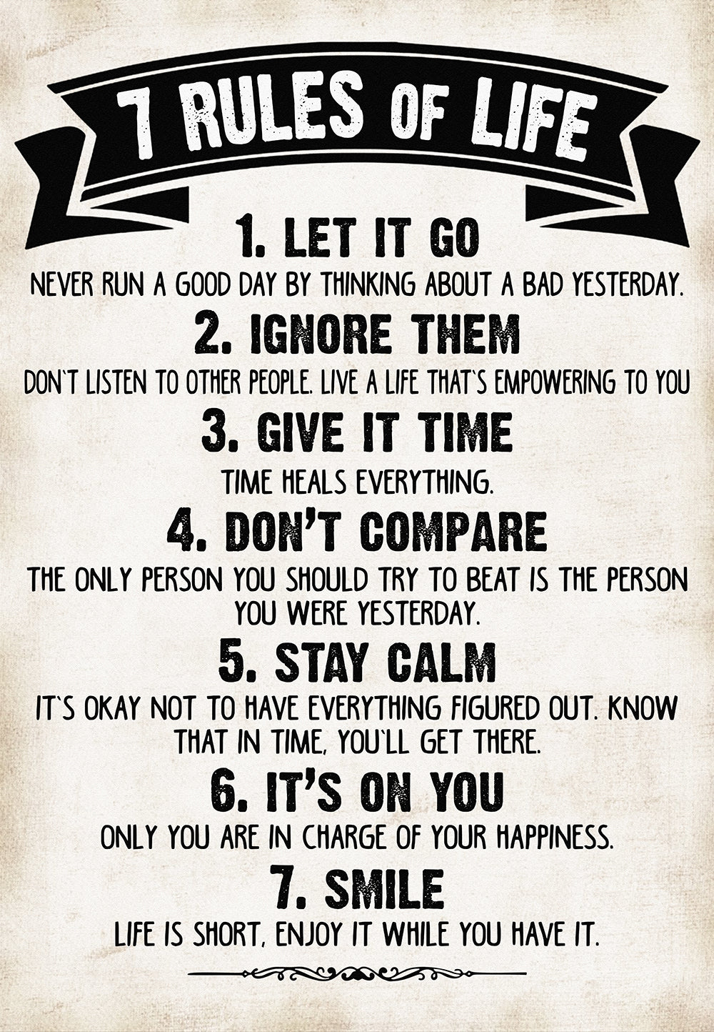 7 Rules of Life Motivational