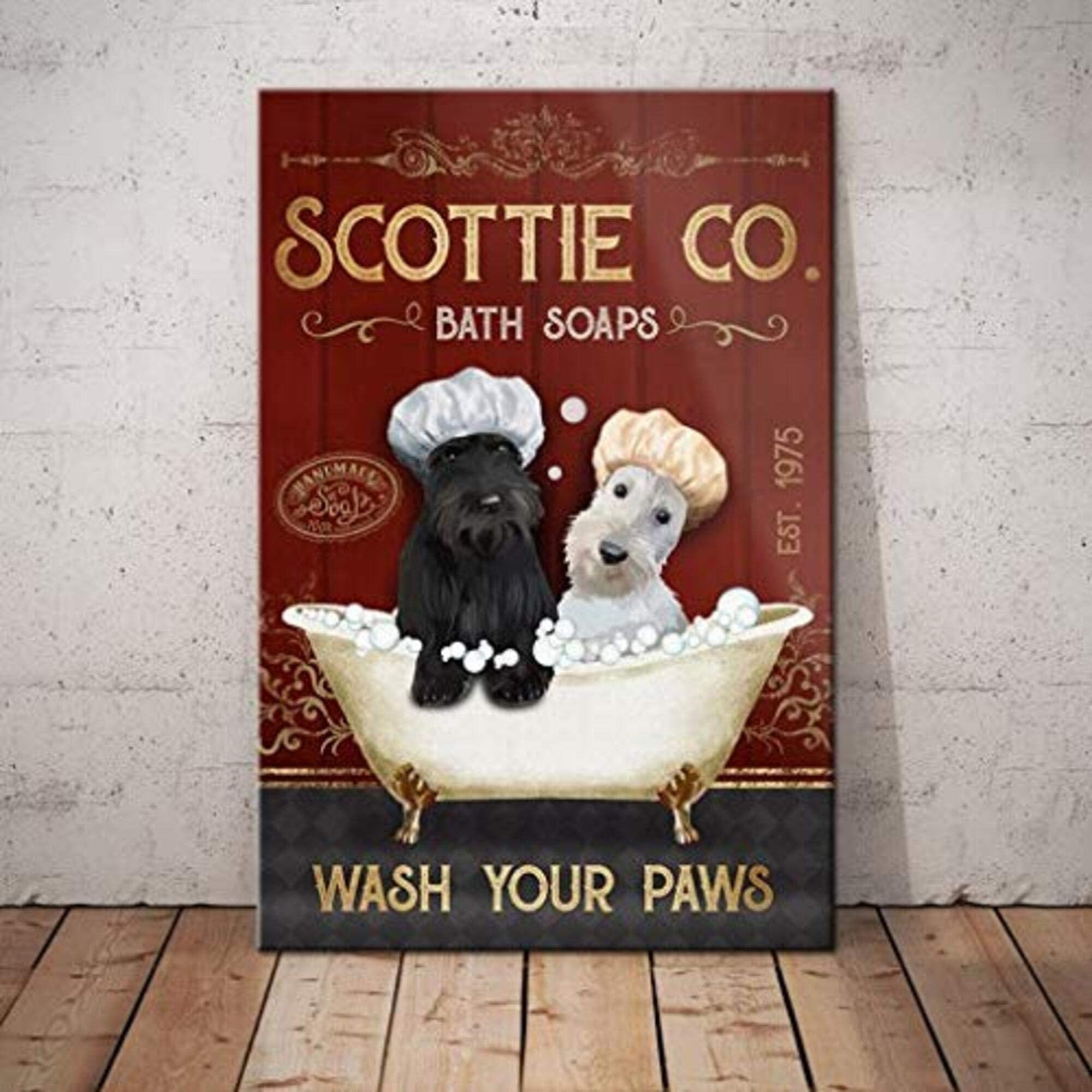 Scottish Terrier Bath Soap Wash Your Paws