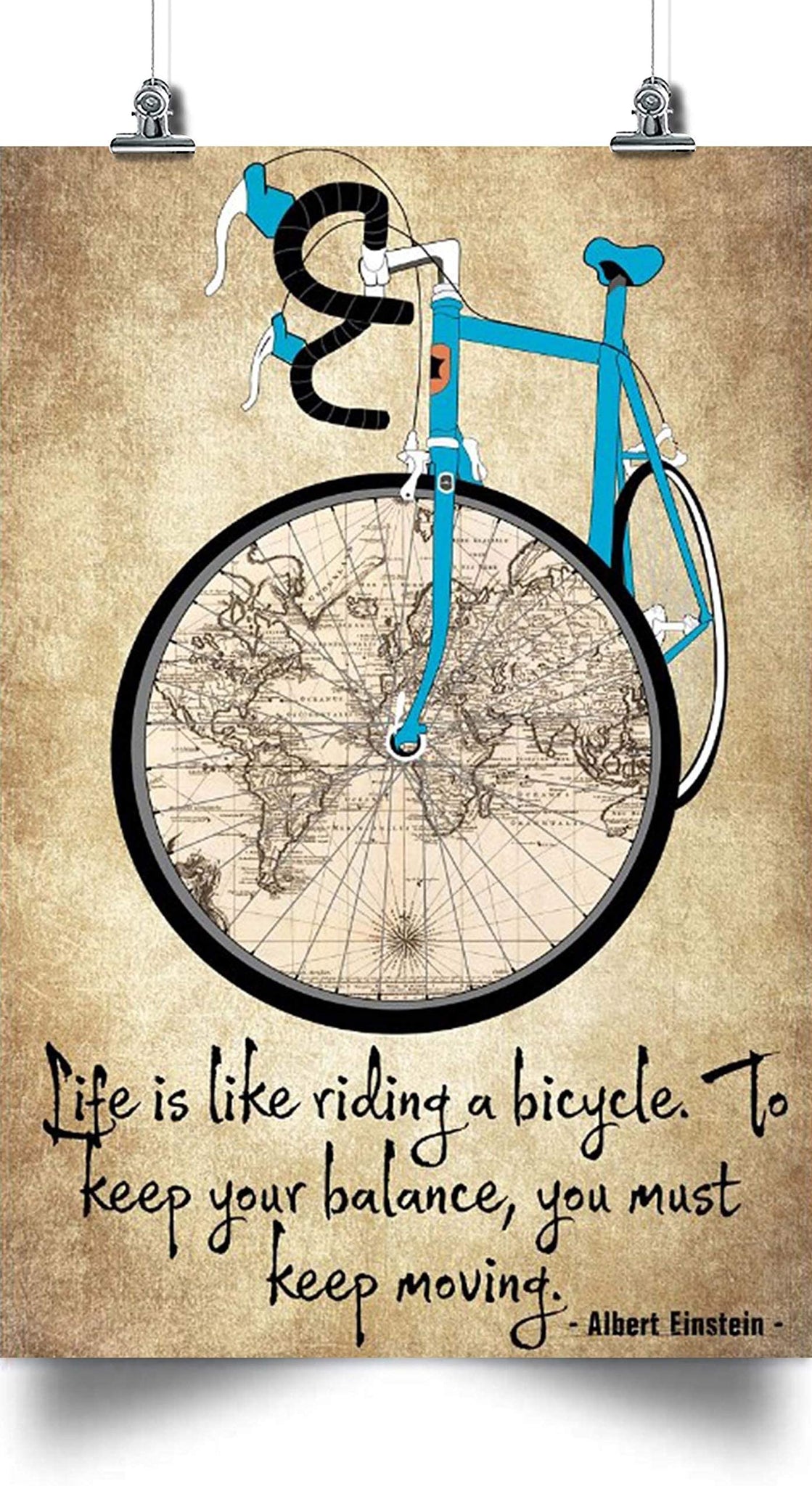 Bike Life Is Like Riding A Bicycle To Keep Your Balance You Must Keep Moving