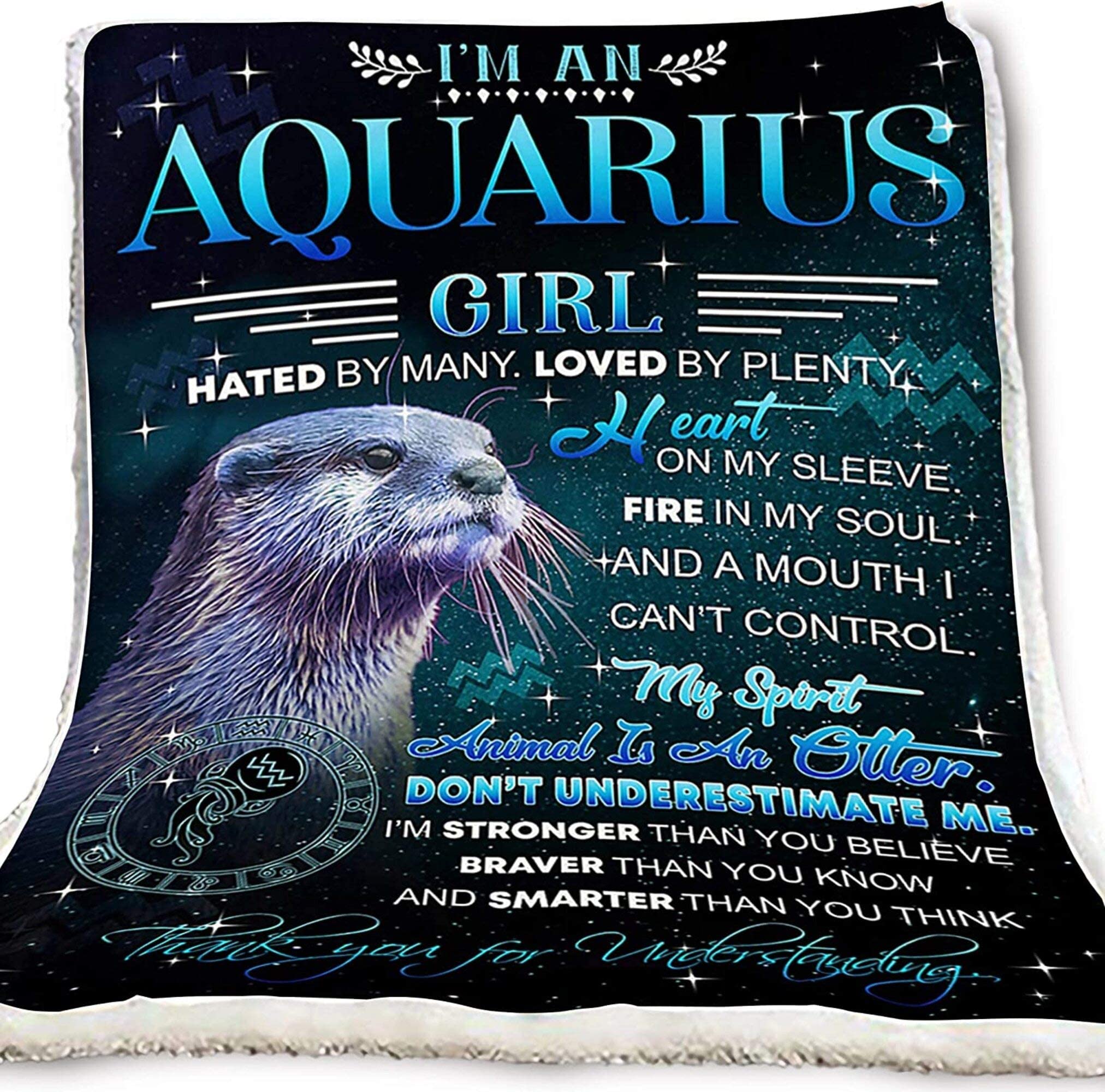 Water Seal I'm An Aquarius Girl Hated By Many Loved By Plenty