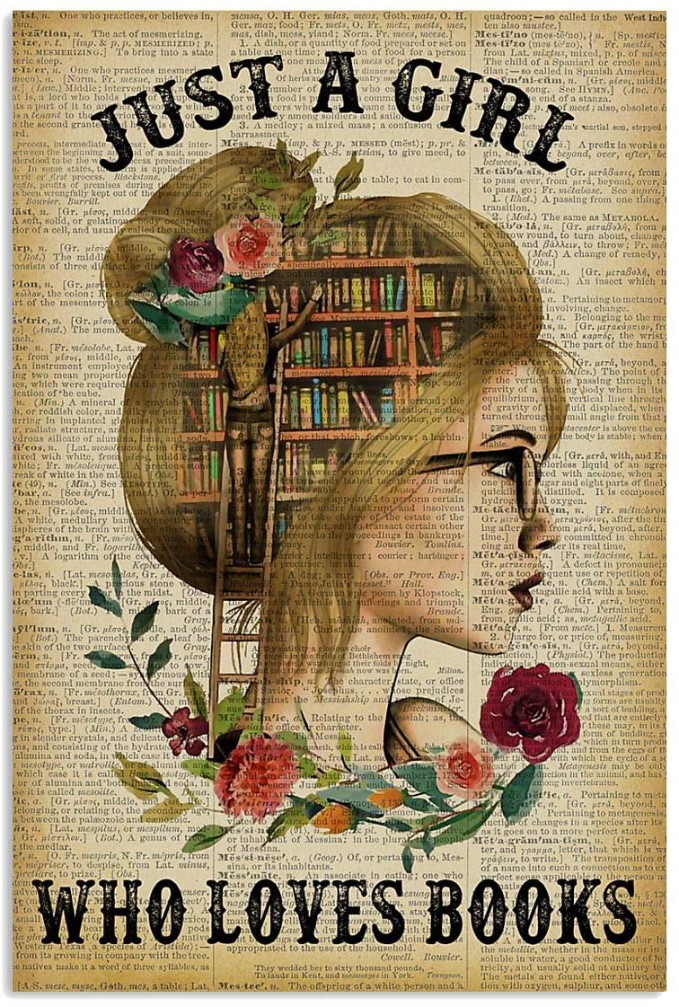 Just A Girl Who Loves Books Blond Reading