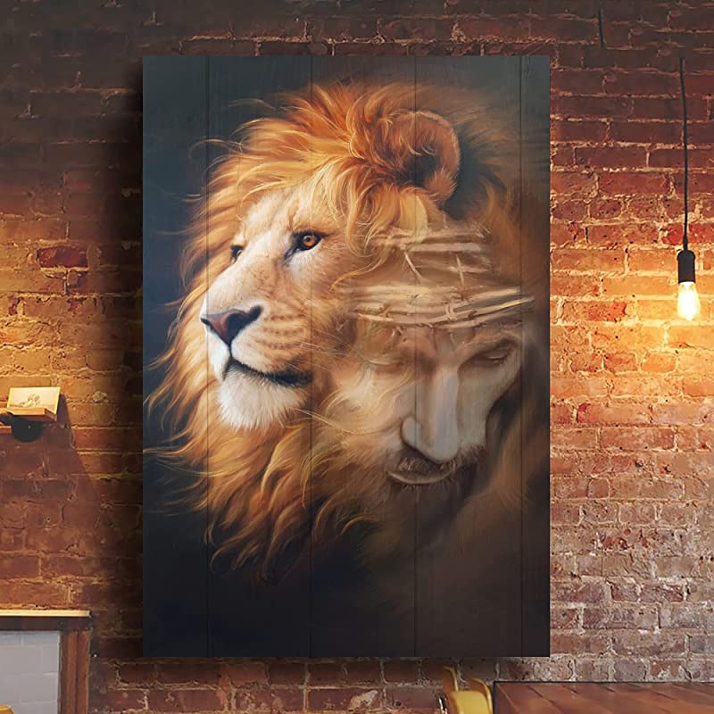 Lion of God Lion Head and God Christian Jesus Christ Vintage African Wild Animals