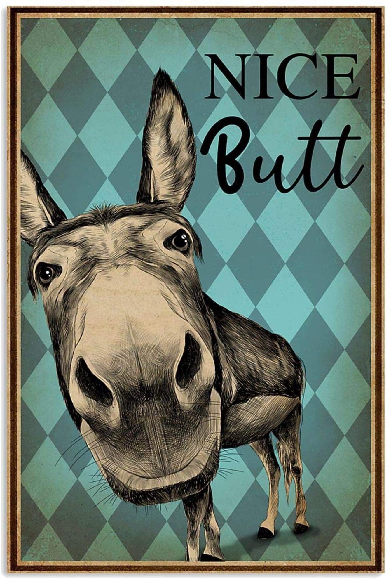 Fun Nice Butt Donkey Art Funny